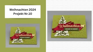 Weihnachten 2024 Projekt Nr10 Mit den Produkten von StampinUP [upl. by Uthrop]