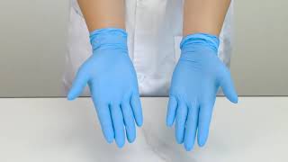 medguy blue nitrile gloves [upl. by Adyl]