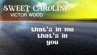 SWEET CAROLINE  VICTOR WOOD lyrics karaoke [upl. by Morry]