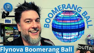 Boomerang Ball review Hover Ball FlyNova Wonder Sphere How to use demonstration flying orb 372 [upl. by Ogu]