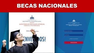 Tutorial para llenar el formulario del MESCYT  Becas Nacionales [upl. by Ley]