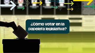 ¿Cómo votar en la papeleta legislativa [upl. by Bonacci255]