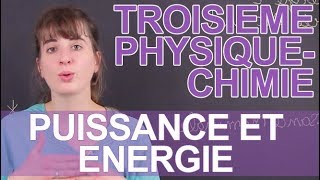 Puissance et énergie  PhysiqueChimie  3e  Les Bons Profs [upl. by Scharff]