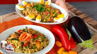 Quinoa con verdure Un piatto estivo leggero e proteico Senza glutine [upl. by Hedva]