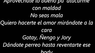 Gotay Ft Ñengo Flow amp Jory  Dejame saber Letra [upl. by Riamu808]