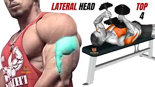 TOP 4 SHORT HEAD TRICEPS WORKOUT AT GYM  LATERAL HEAD TRICEPS [upl. by Kraft]