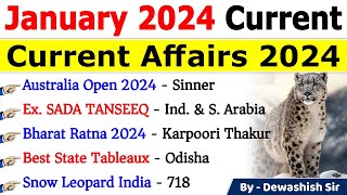 January 2024 Monthly Current Affairs  Current Affairs 2024  Monthly Current Affairs 2024 current [upl. by Jeane]