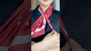 how to wrap scarf scarfstyles scarftie scarftutorial shorts [upl. by Belinda861]