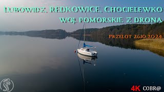 Jezioro Lubowidz Redkowice Przystań kajakowa Chocielewko z drona 26102024 [upl. by Clarinda]