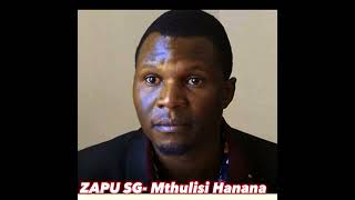 Let us collapse the government says ZAPU SG [upl. by Idnek]