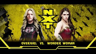 Overgirl vs Wonder Woman WWE2K19 [upl. by Arratal203]