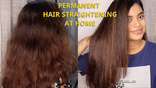 Permanent Hair Straightening at Home with Streax Canvo Line Hair Straightening Cream [upl. by Eniladam]