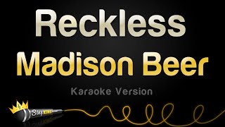 Madison Beer  Reckless Karaoke Version [upl. by Dnomra773]