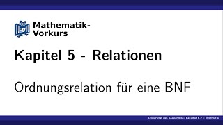 K5 K6 Ordnungsrelation für eine BNF [upl. by Stephine]