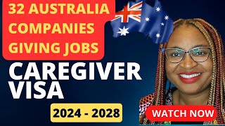 CURRENT AUSTRALIA COMPANIES GIVING CAREGIVERS VISA SPONSORSHIP Australia Agedcare Visa sponsorship [upl. by Leunammi]