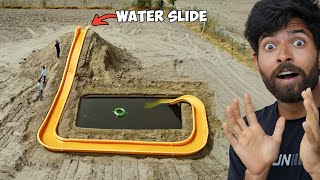 Making Biggest Homemade WaterSlide  Finally Its Work [upl. by Rodablas]