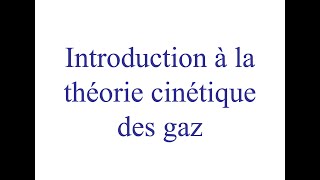 Chimie pour les amis de secondaire 5  introduction à la théorie cinétique des gaz [upl. by Dalila]