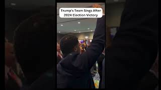 PresidentElect Donald Trump’s Team Sings Hymn After 2024 Election Victory 🇺🇸 shorts god religion [upl. by Halyak]