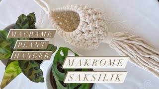 Macrame Plant Hanger  Makrome Saksılık [upl. by Yellas631]