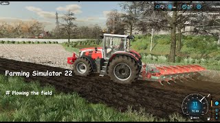 Plowed the field with big Plow  FS 22 [upl. by Zeidman]