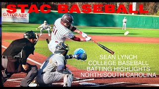 SEAN LYNCH SWINGING A HOT BAT FOR STAC BASEBALL IN NORTHSOUTH CAROLINA [upl. by Marlowe]