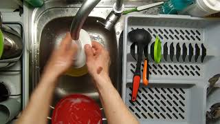 20 November 2024  Washing dishes clean with me transparent cleaning ASMR notalk Episode 1419 [upl. by Cacie]