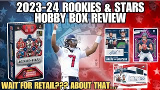 SOME GOOD NEWSSOME BAD NEWS😮 202324 Panini Rookies amp Stars Football Hobby Box Review [upl. by Aerdnahc1]