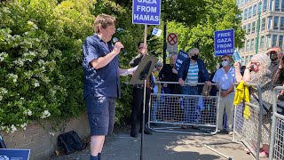 Israeli citizen Karen Ievers and Dr Mark Humphrys speak at Israel Rally Dublin 30th May 2021 [upl. by Linzer]