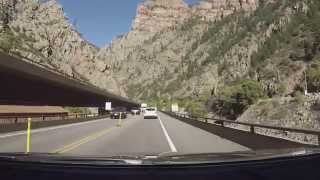 Glenwood Springs Colorado I70 GoPro [upl. by Haseefan]