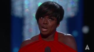 Viola Davis wins Best Supporting Actress  89th Oscars 2017 [upl. by Nitneuq937]