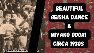 Beautiful Geisha Dance and Miyako Odori Circa 1930s [upl. by Corb398]