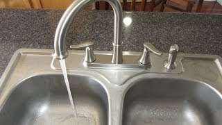 INSTALLING A KITCHEN FAUCET  HOW TO [upl. by Gelhar]