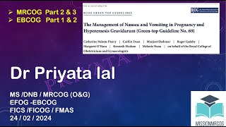 Hyperemesis Gravidarum Greentop Guideline no 69 2024 [upl. by Mitinger]