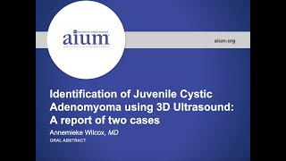 Identification of Juvenile Cystic Adenomyoma using 3D Ultrasound A report of two cases [upl. by Fiester]