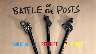 Which Suspension Seatpost is the Best on the Market  Suntour Vs Redshift vs Kinekt [upl. by Idnerb]