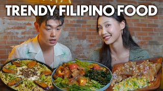 Introducing Trendy Filipino Food to KPOP Star Eric Nam 🇵🇭😋 [upl. by Piwowar]