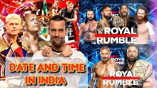 wwe royal rumble 2024 matchcard  wwe royal rumble 2024 date and timing in india wwe romanregins [upl. by Pascasia]