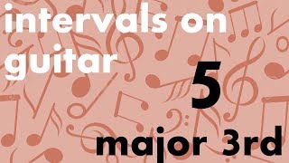 Train Your Ear  Intervals on Guitar 515  Major Third [upl. by Buttaro]