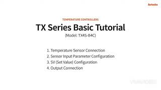 Autonics Temperature Controller TX4SB4C Connection amp Parameter Setting [upl. by Ycrad]