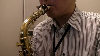 Donna Lee  Charlie Parker Alto Sax Transcription 001 Conn 6m amp Brilhart Tonalin [upl. by Blinnie663]