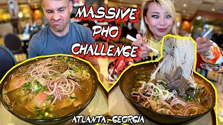 MASSIVE PHO CHALLENGE at V N Pho in Atlanta Georgia ft Blaine RainaisCrazy [upl. by Nove672]