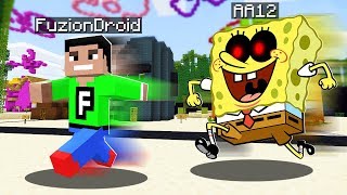 I Disguised As SPONGEBOB EXE To TROLL MY BEST FRIEND Minecraft Trolling Prank [upl. by Nwhas493]