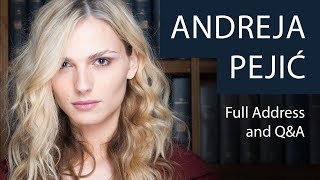 Andreja Pejić  Full Address and QampA  Oxford Union [upl. by Engelbert]