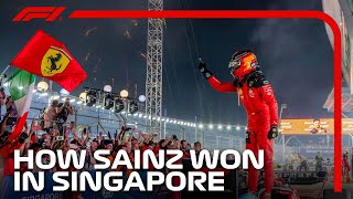 Carlos Sainzs Marina Bay Masterclass  2023 Singapore Grand Prix [upl. by Morris667]