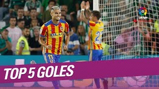 TOP 5 Goles Jornada 8 LaLiga Santander 20172018 [upl. by Sokil]