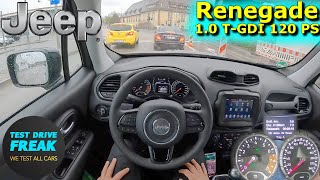 2022 Jeep Renegade 10 TGDI Night Eagle 120 PS CITY POV DRIVE with Fuel Consumption [upl. by Goodrich]