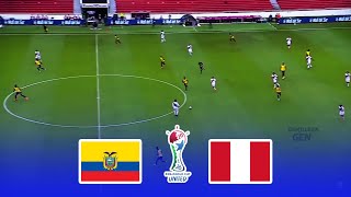 ECUADOR VS PERU • ELIMINATORIAS CONMEBOL MUNDIAL 2026 • PARTIDO COMPLETO [upl. by Odlabu]