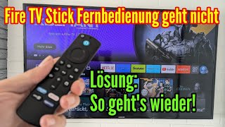 Fire TV Stick Fernbedienung geht nicht  Lösung So funktioniert sie wieder [upl. by Darrelle258]