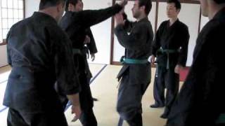 京都忍術不動心道場 Ninjutsu in Kyoto JapanTogakure ryu Ninpo Taijutsu Lesson 1 [upl. by Sanfourd84]