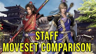 真・三國無双M  Dynasty Warriors M  Staff Moveset Comparison [upl. by Ylrebmic]